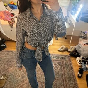 Gingham Button Up Shirt